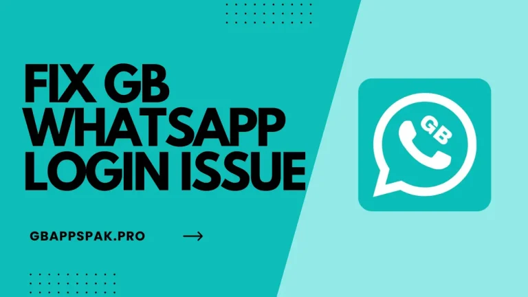 Fix GB WhatsApp Login Issue
